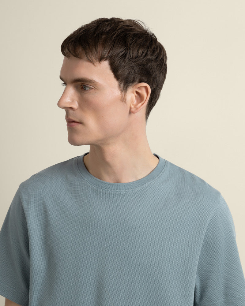 Jeppe - Textured Panelled T-Shirt - Image 4
