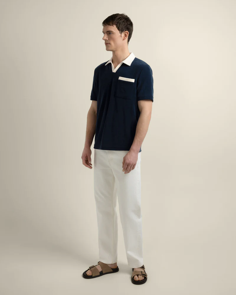 Jesper - Terry Resort Collar Polo Shirt - Image 5