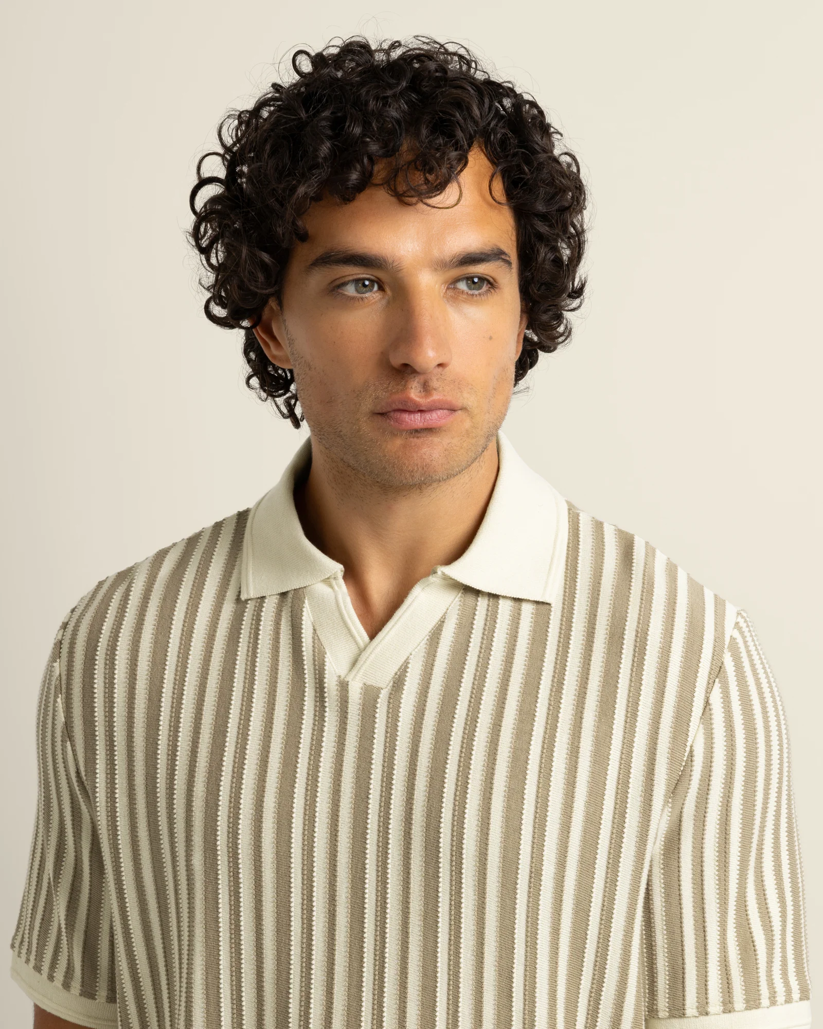Mattias - Jacquard Stripe Polo Shirt - Image 3