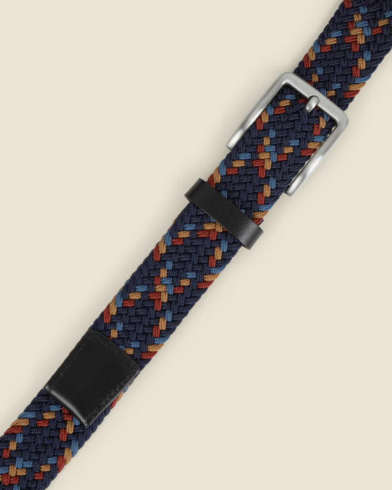 Rauma - Multicolour Woven Casual Stretch Belt - Image 3