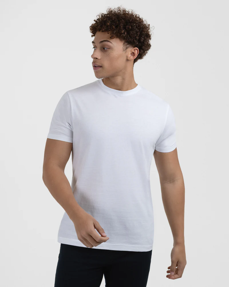 Navy, Grey & White 3 Pack Short Sleeve T-Shirts - Image 4