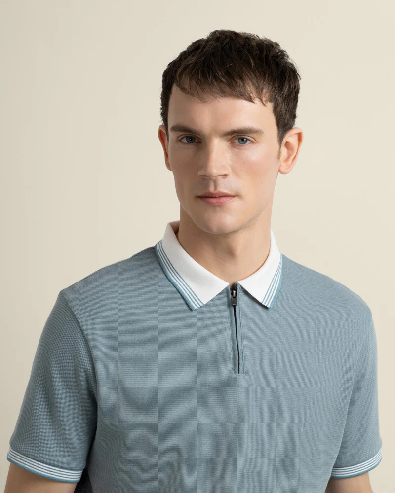 Nilsson - Contrast Rib Polo Shirt - Image 4