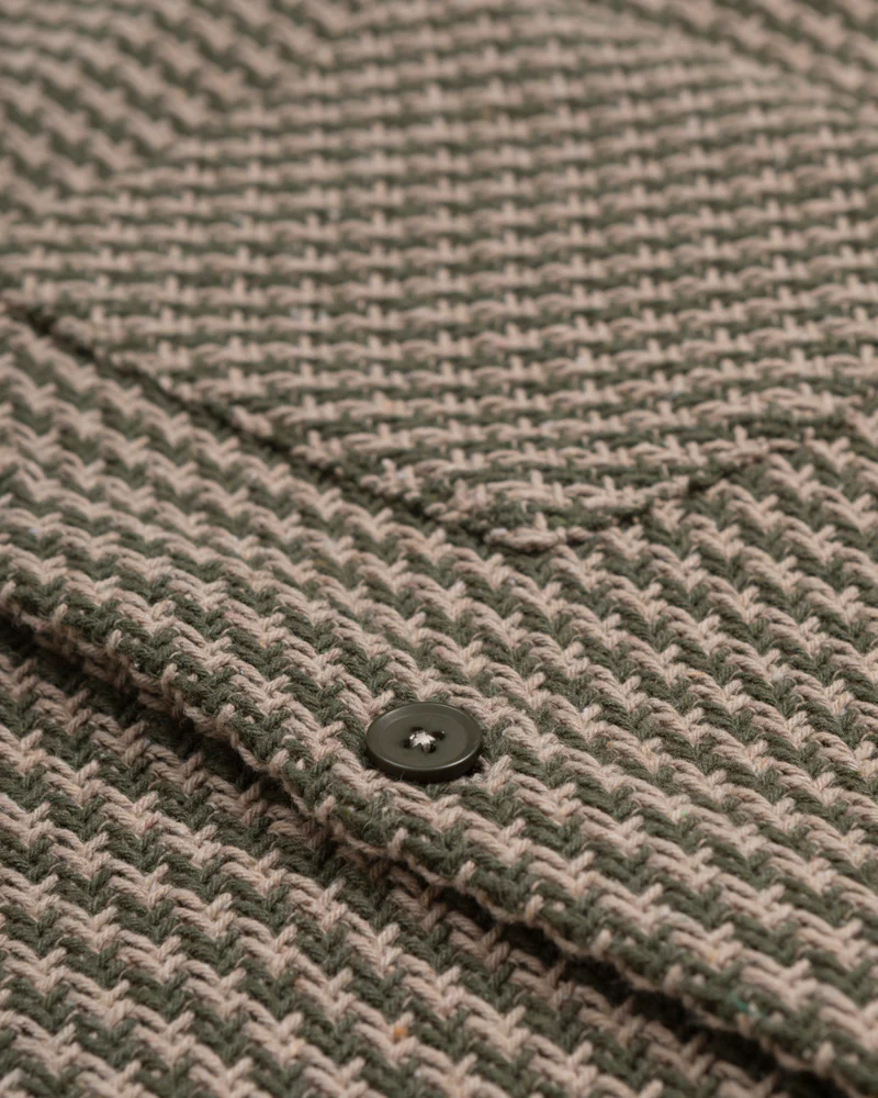Olive & Stone Textured Overshirt - Image 9