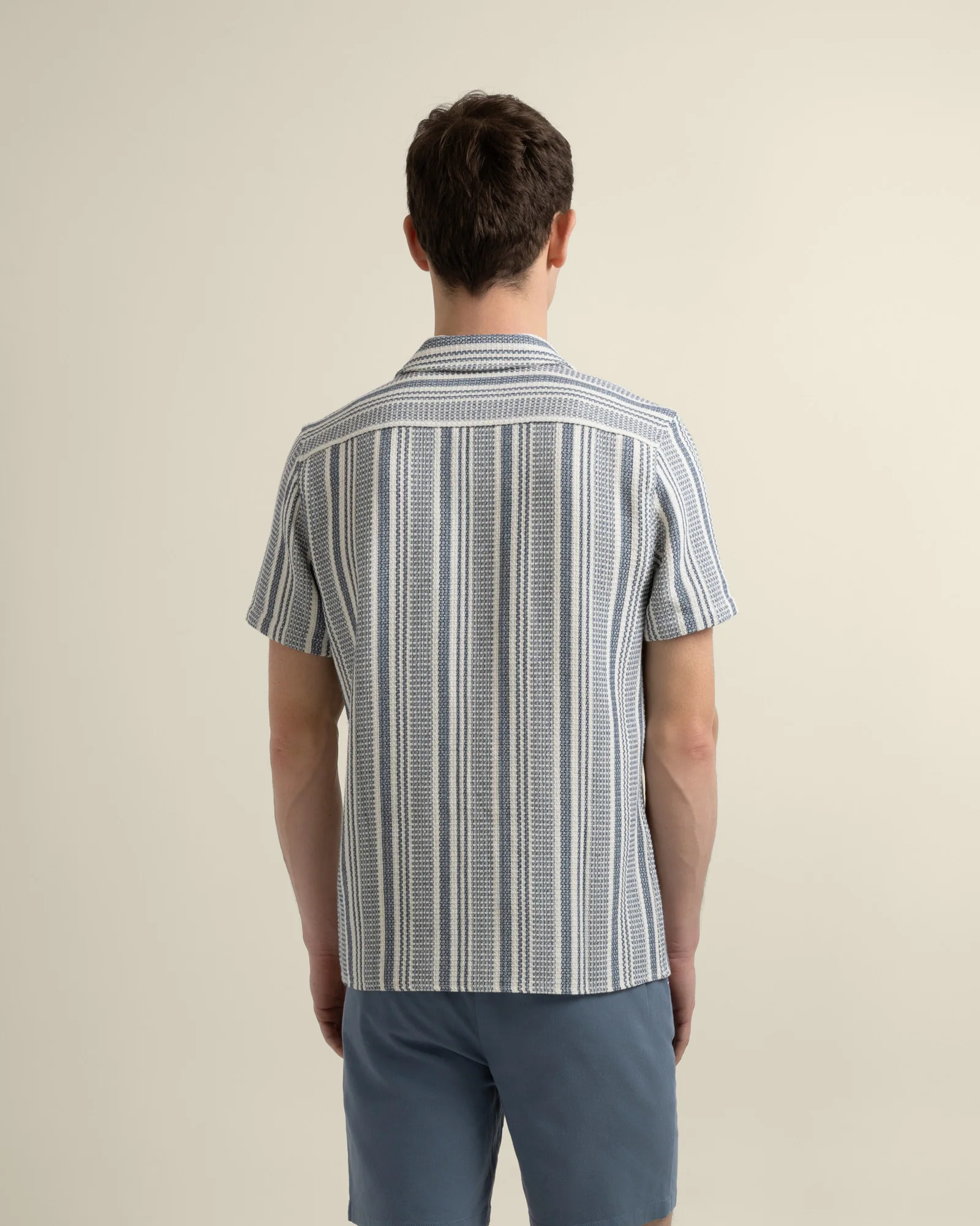 Olsen - Waffle Stripe Short Sleeve Shirt - Image 13