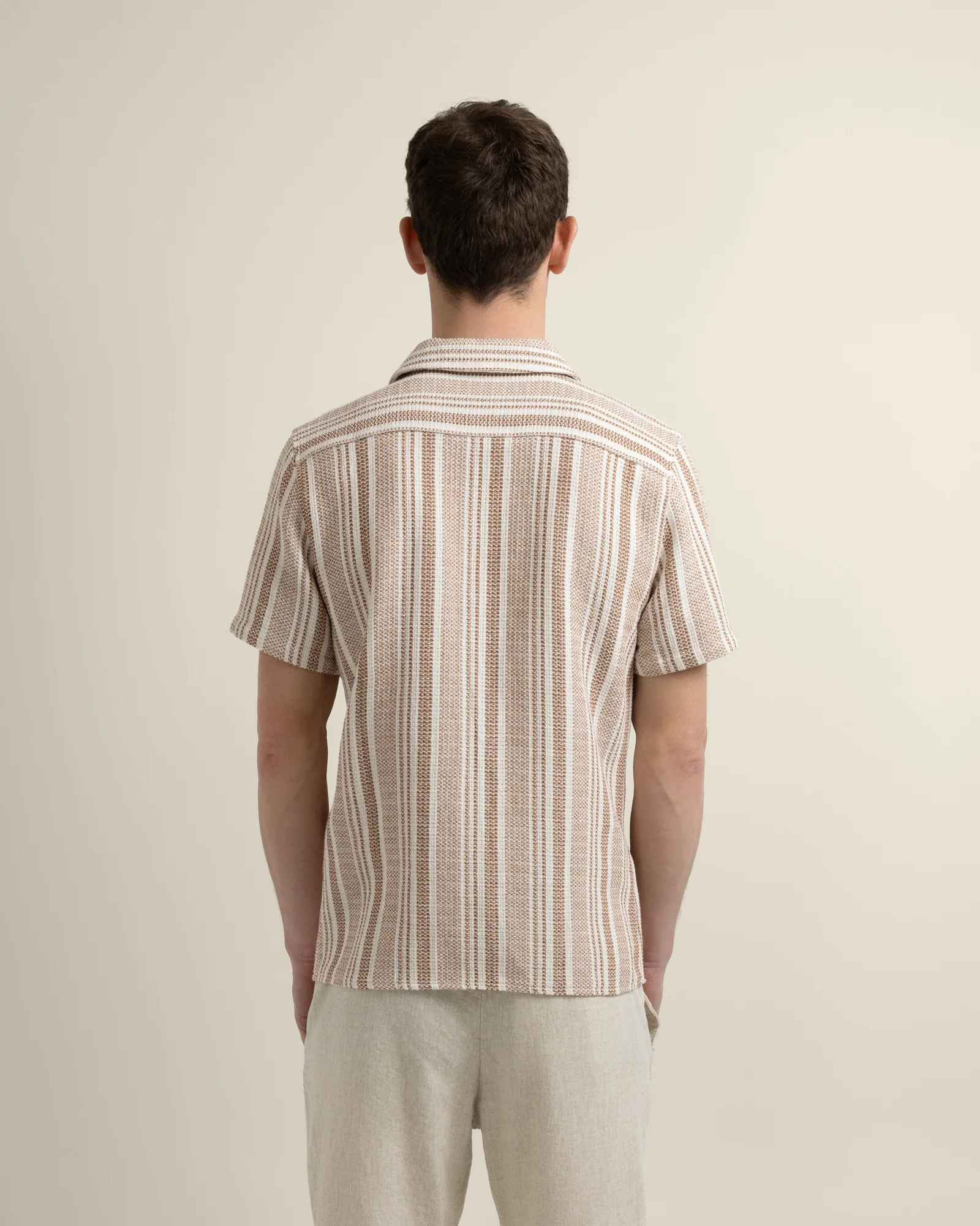 Olsen - Waffle Stripe Short Sleeve Shirt - Image 19