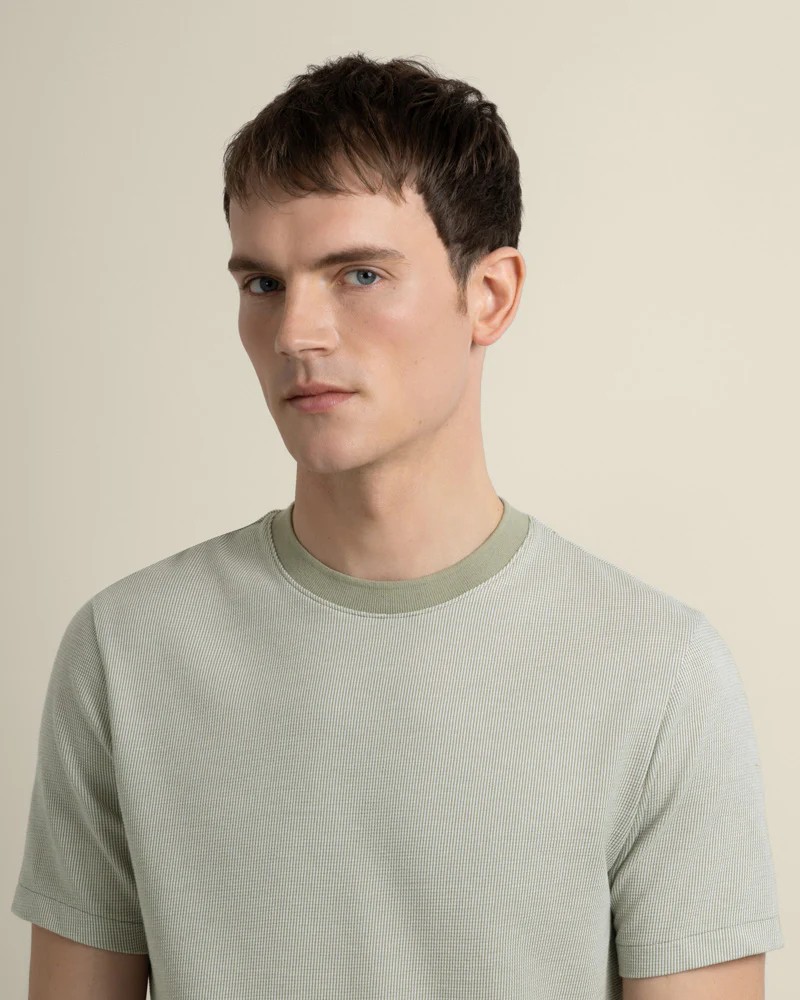Osvald - Jacquard Textured T-Shirt - Image 4