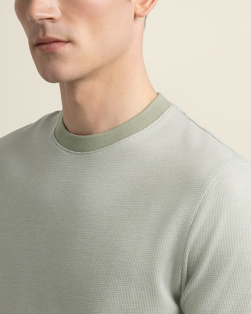 Osvald - Jacquard Textured T-Shirt - Image 5