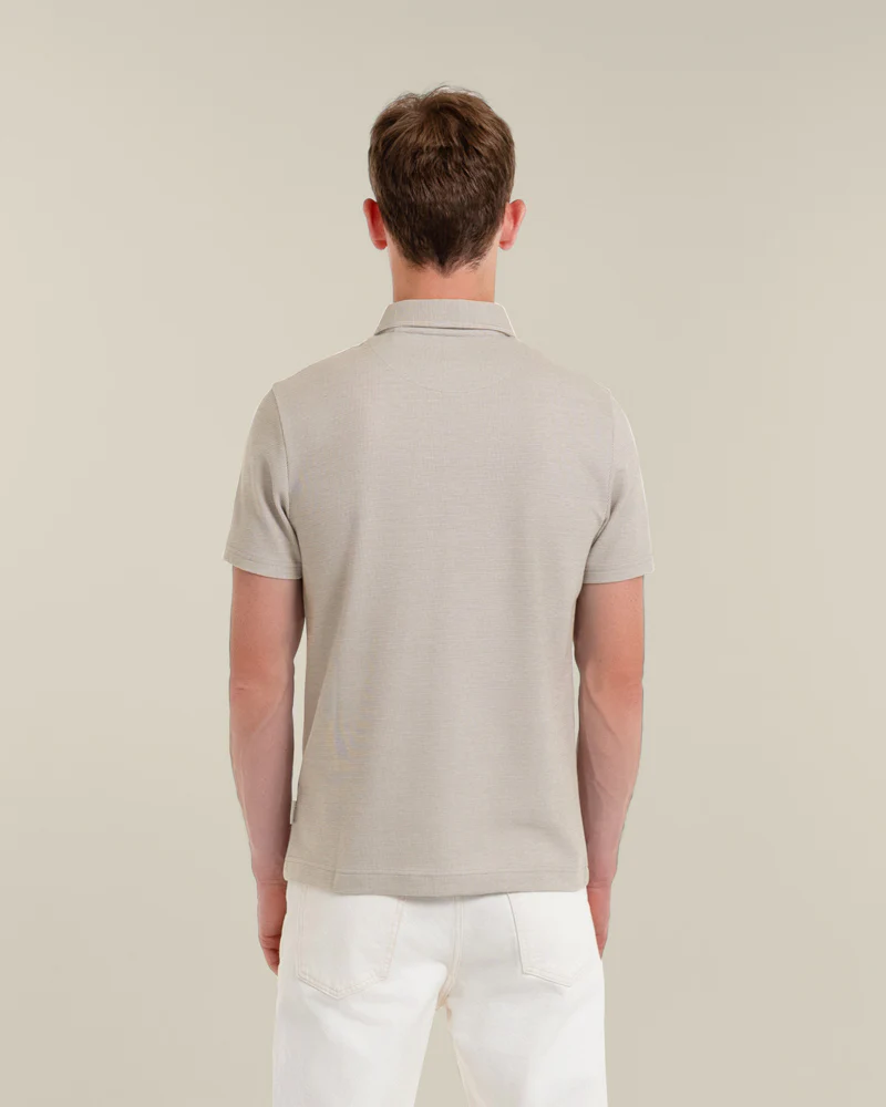 Per - Jacquard Textured Polo Shirt - Image 10