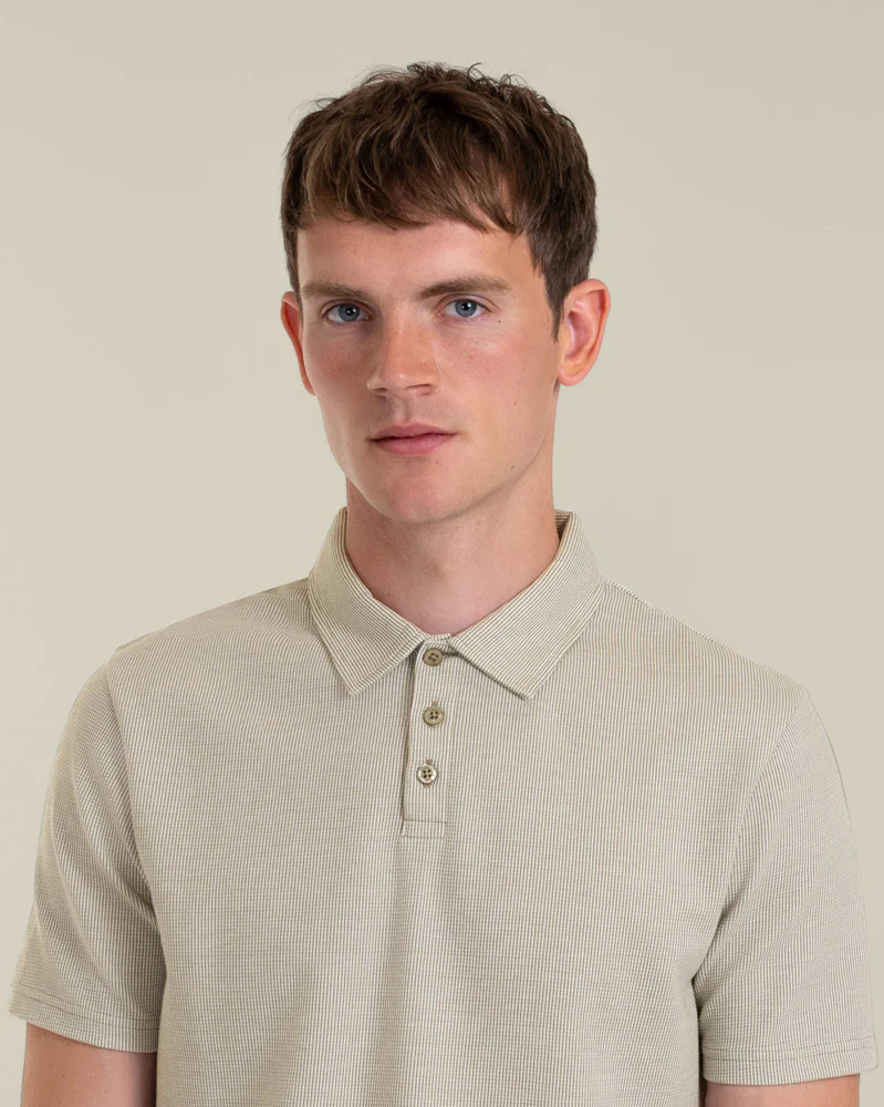 Per - Jacquard Textured Polo Shirt - Image 4