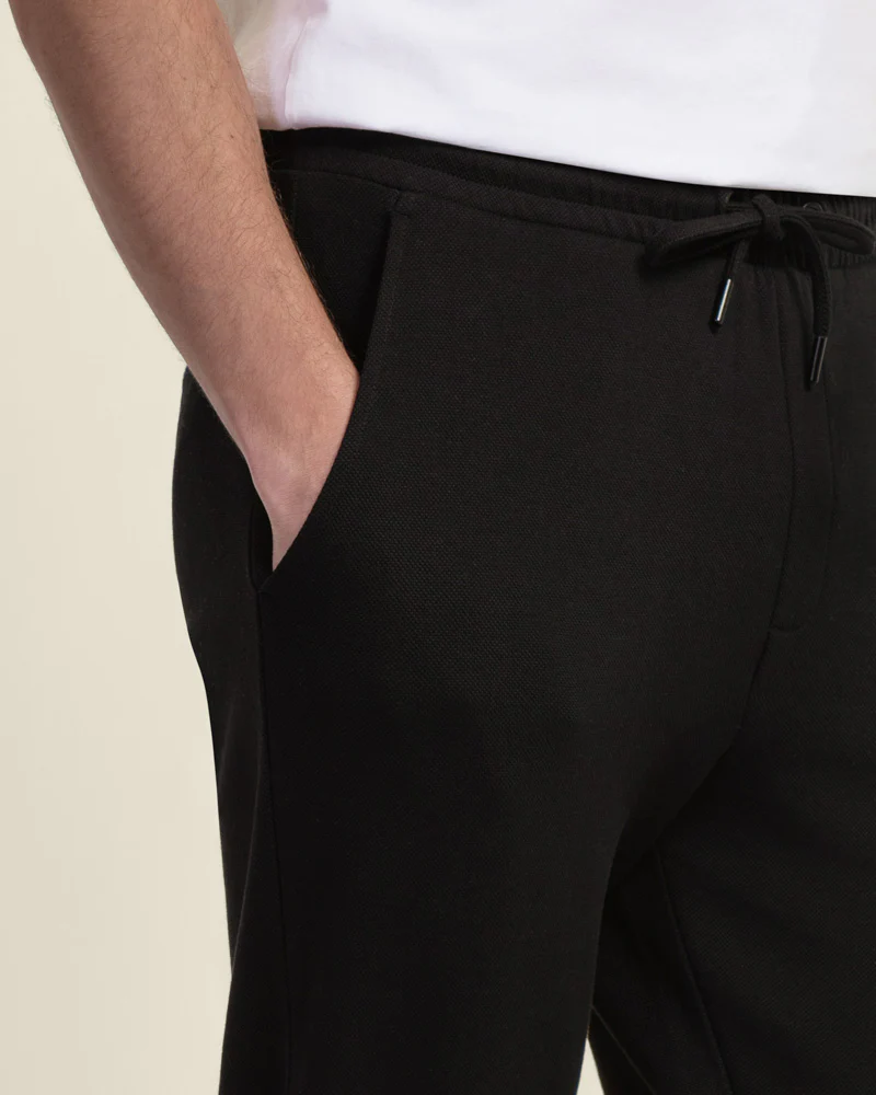 Pique Interlock Turn Up Jogger - Image 4