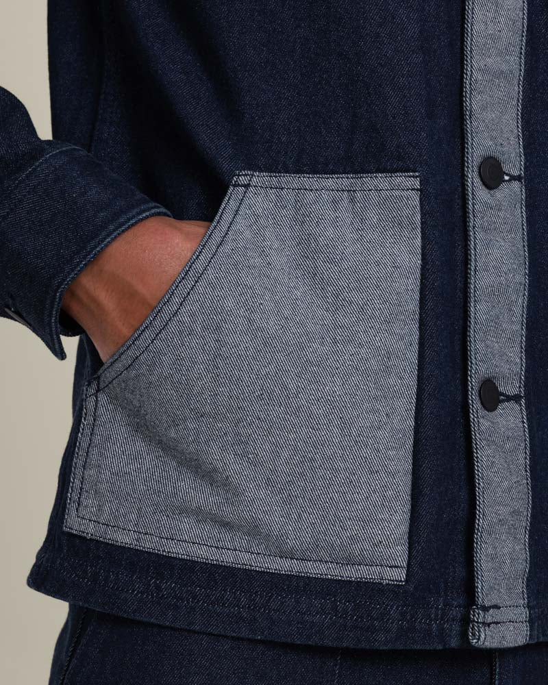 Saksild - Patchwork Denim Overshirt - Image 5