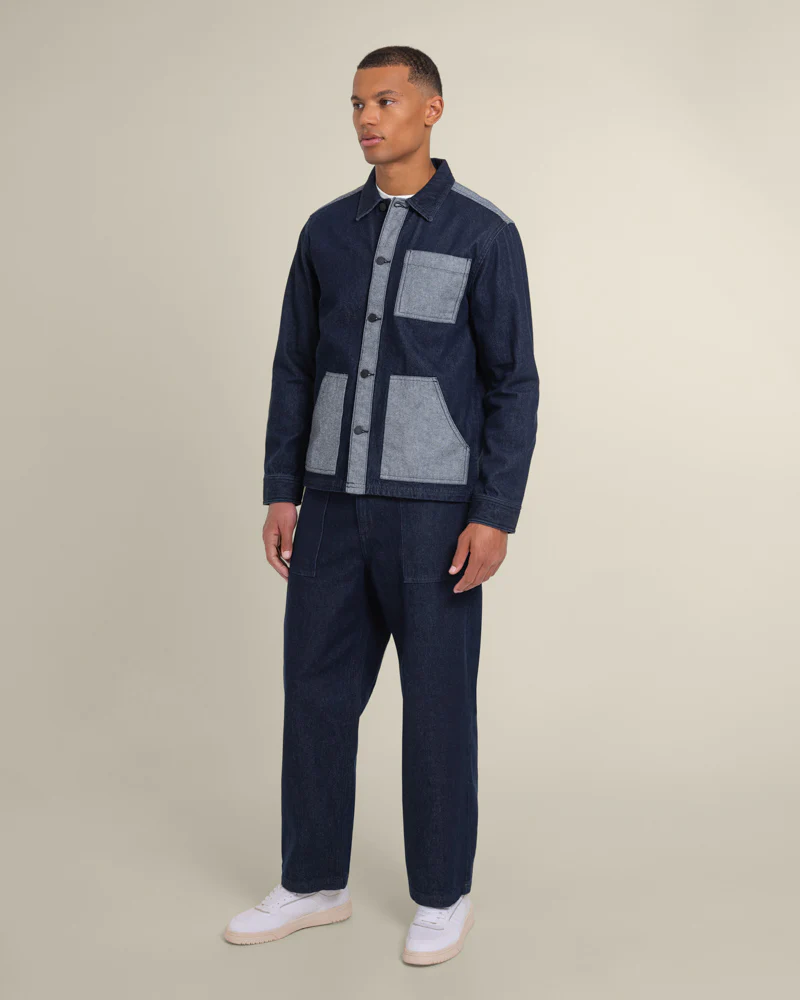 Saksild - Patchwork Denim Overshirt - Image 6