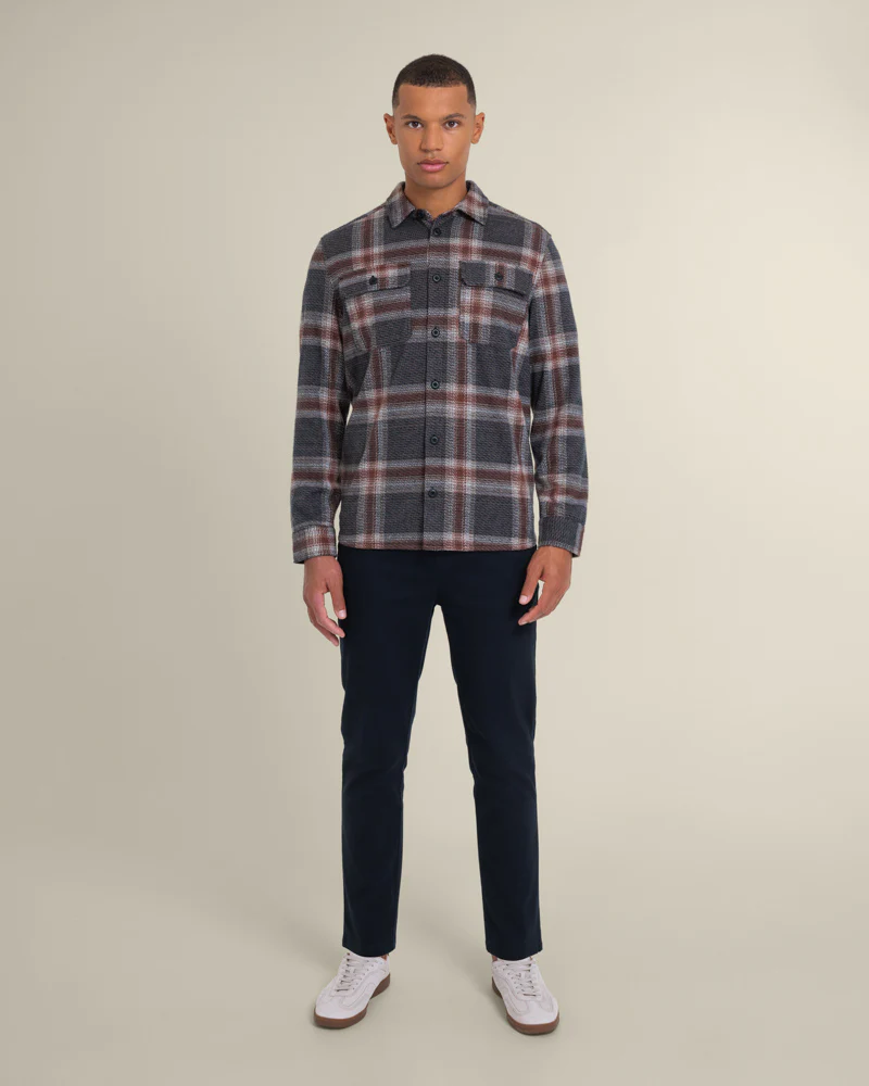 Skagen - Multi Check Jersey Casual Overshirt - Image 10