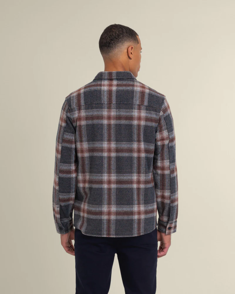 Skagen - Multi Check Jersey Casual Overshirt - Image 11