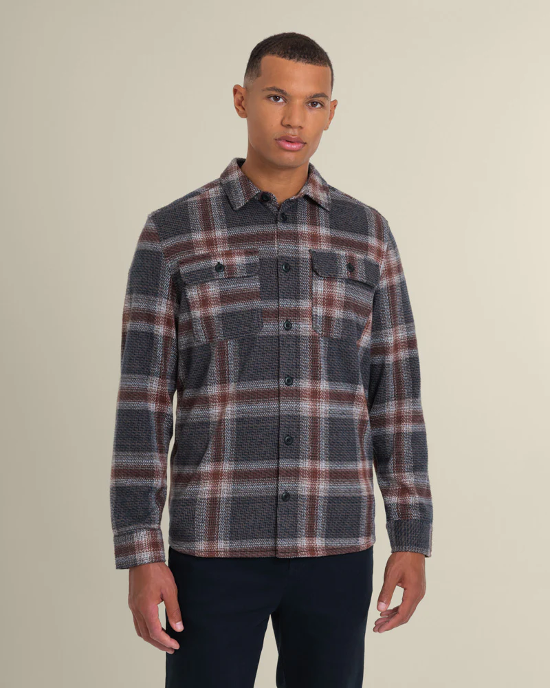 Skagen - Multi Check Jersey Casual Overshirt - Image 6