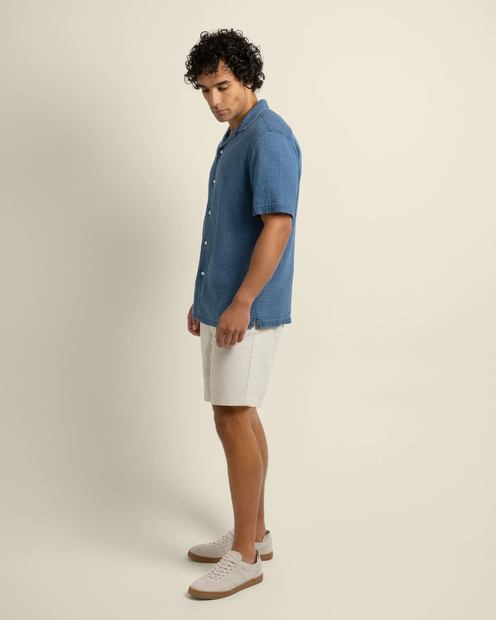 Soren - Grid Denim Short Sleeve Shirt - Image 5
