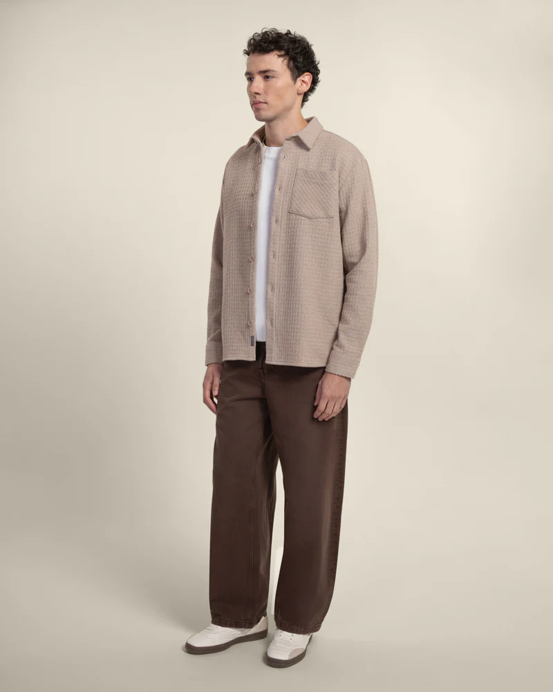 Stone Textured Overshirt - Image 4
