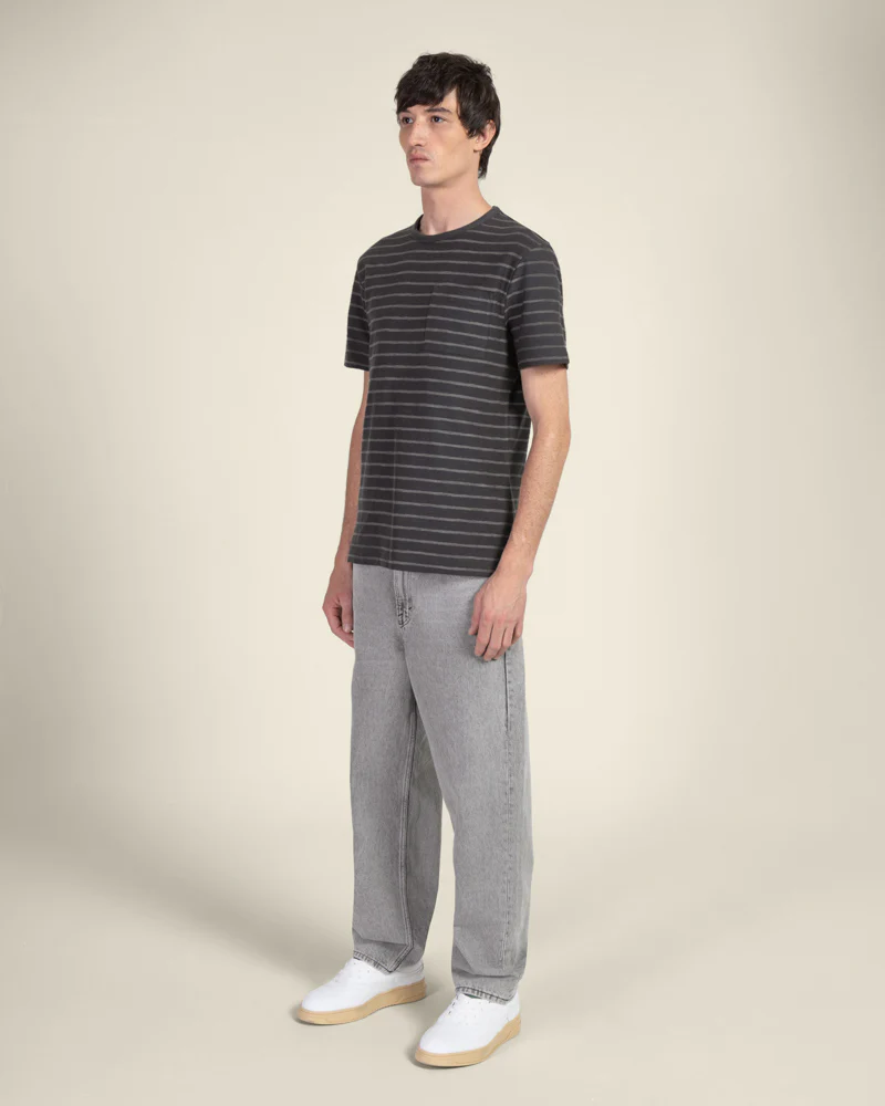 Striped Towelling T-Shirt - Image 4