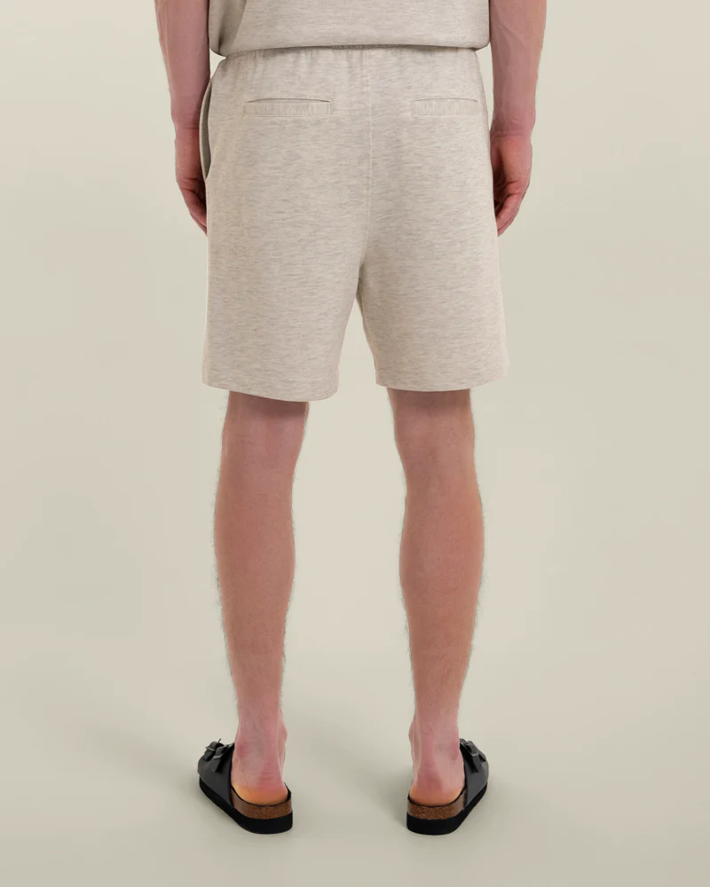 Sven – Soft-Touch Jersey Short Sleeve Shirt & Short Set Grey Melange - Image 5