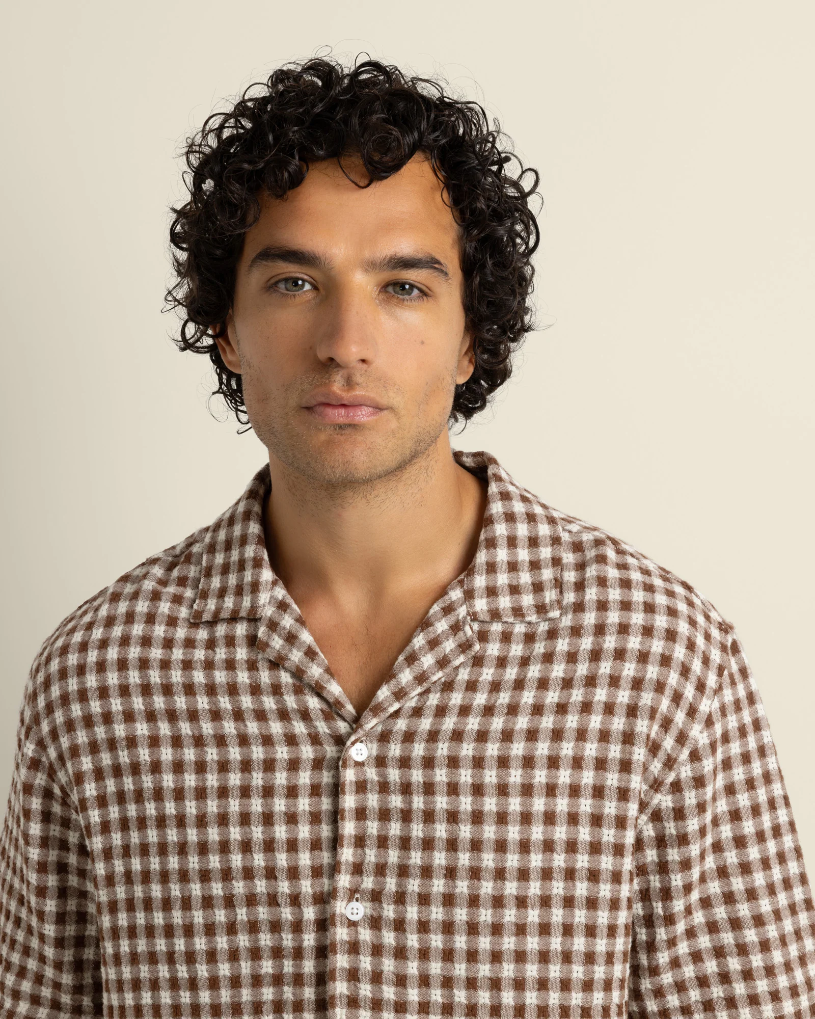 Torben -Textured Check Short Sleeve Shirt - Image 3