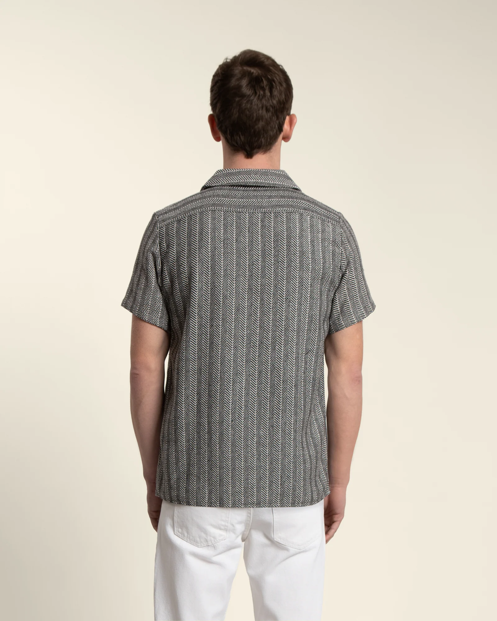 Twill Textured Short Sleeve Shirt - Image 10