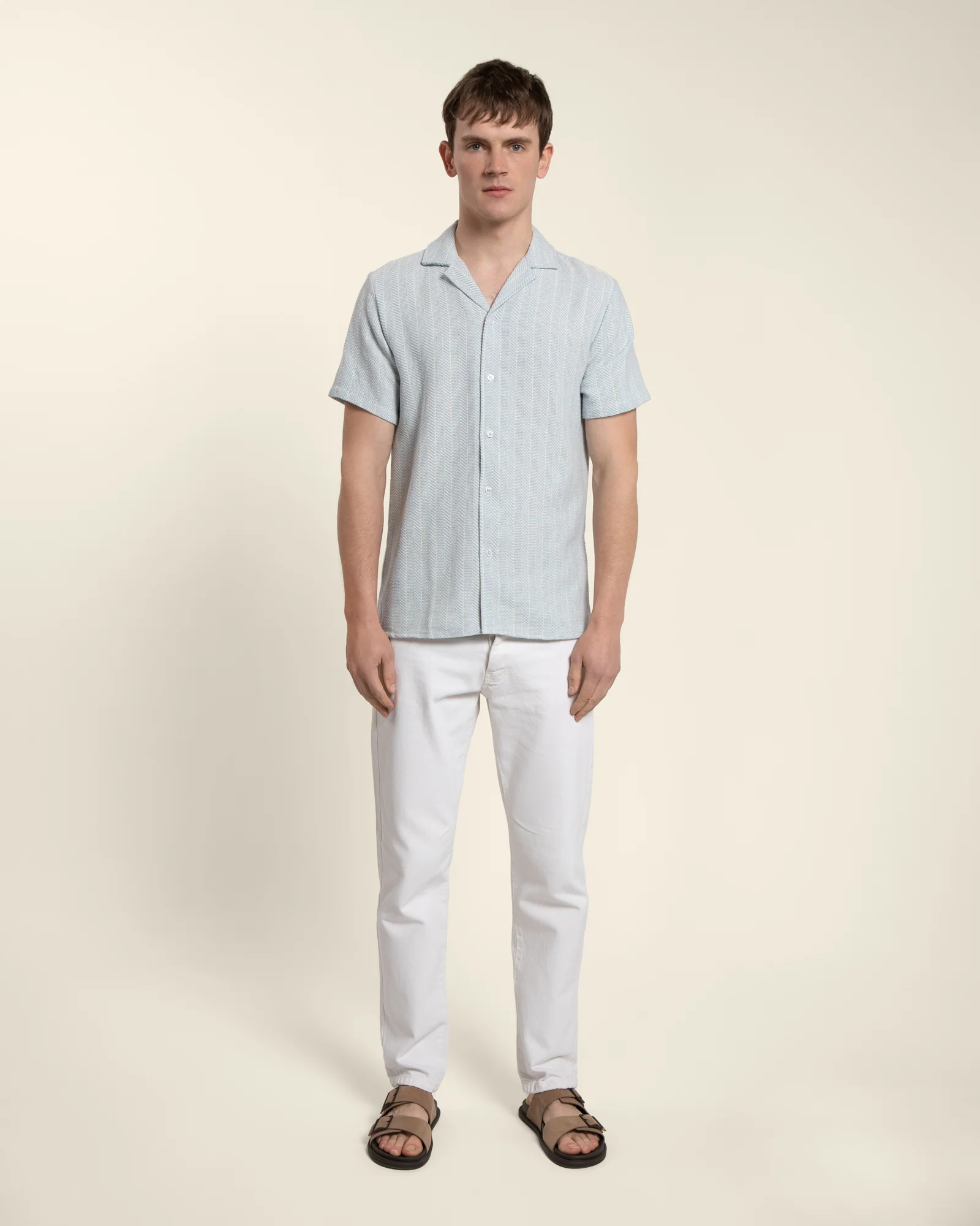 Twill Textured Short Sleeve Shirt - Image 14