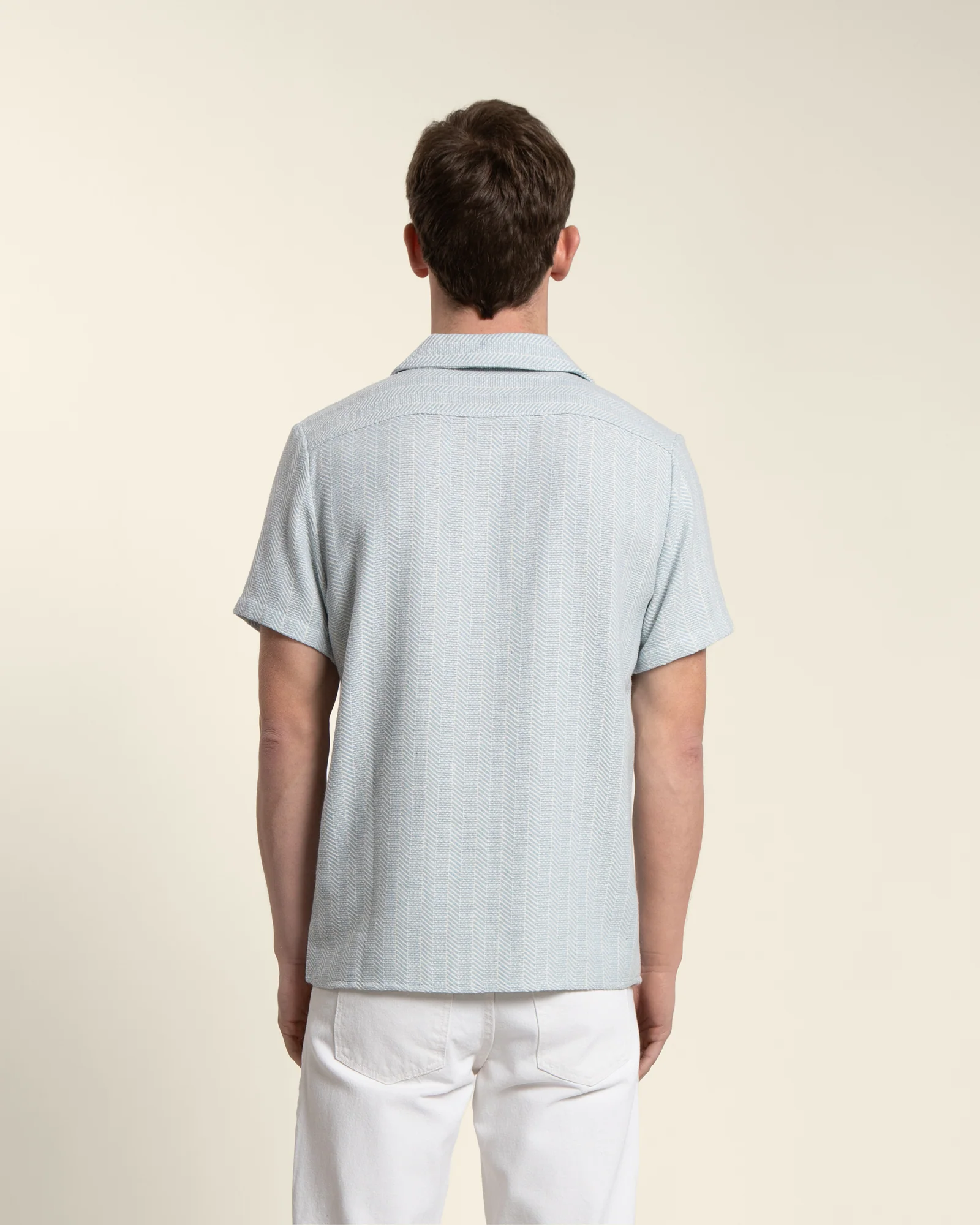 Twill Textured Short Sleeve Shirt - Image 17