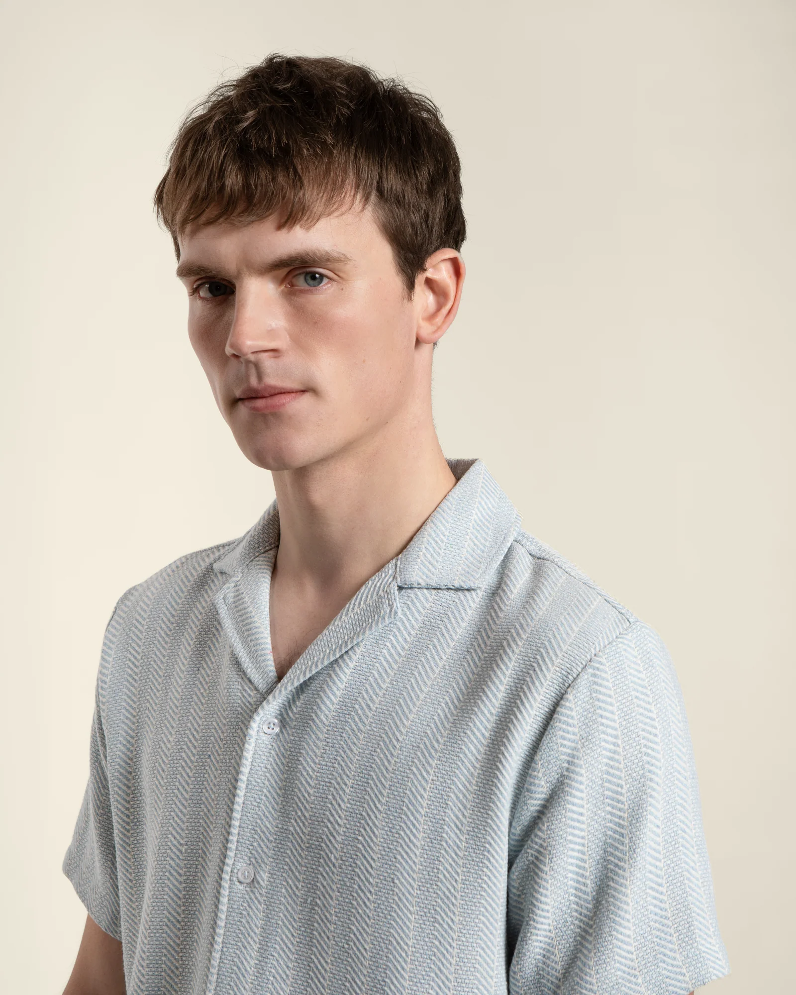 Twill Textured Short Sleeve Shirt - Image 3