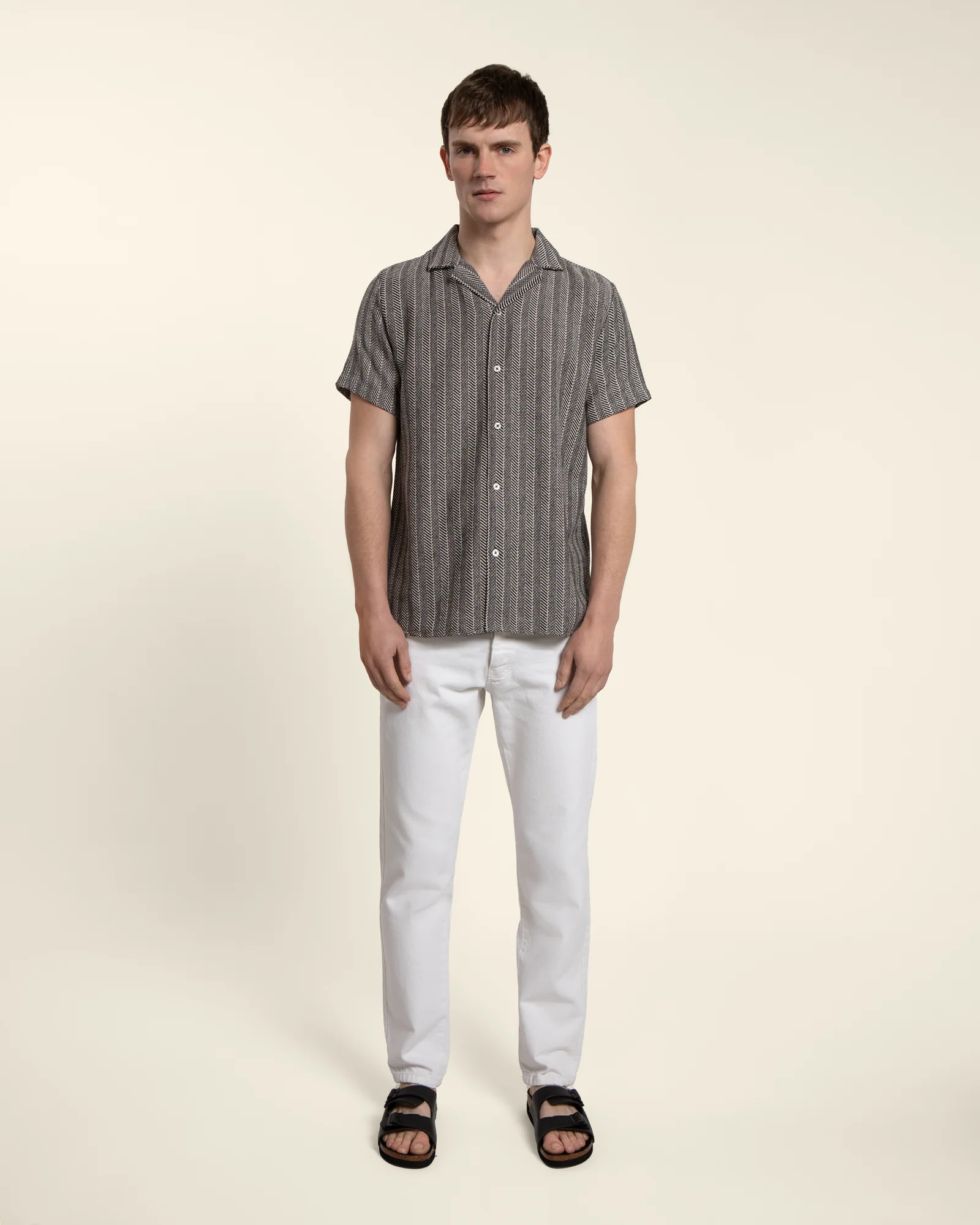 Twill Textured Short Sleeve Shirt - Image 7