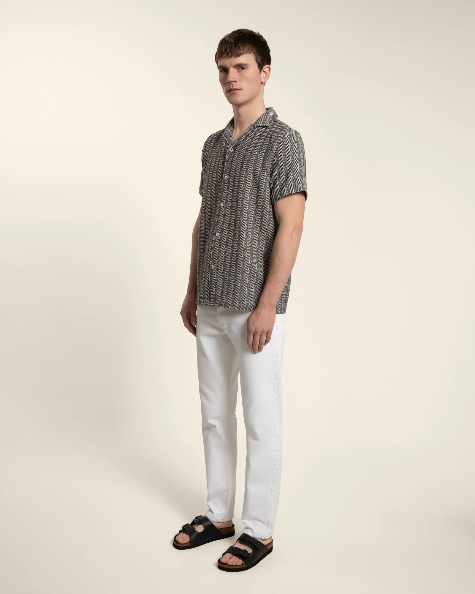 Twill Textured Short Sleeve Shirt - Image 9